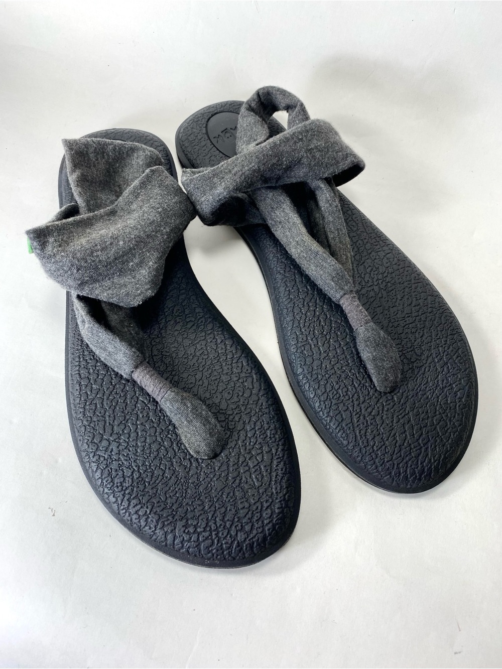 Sanuk Yoga Sling Gray Cloth Sandals 9